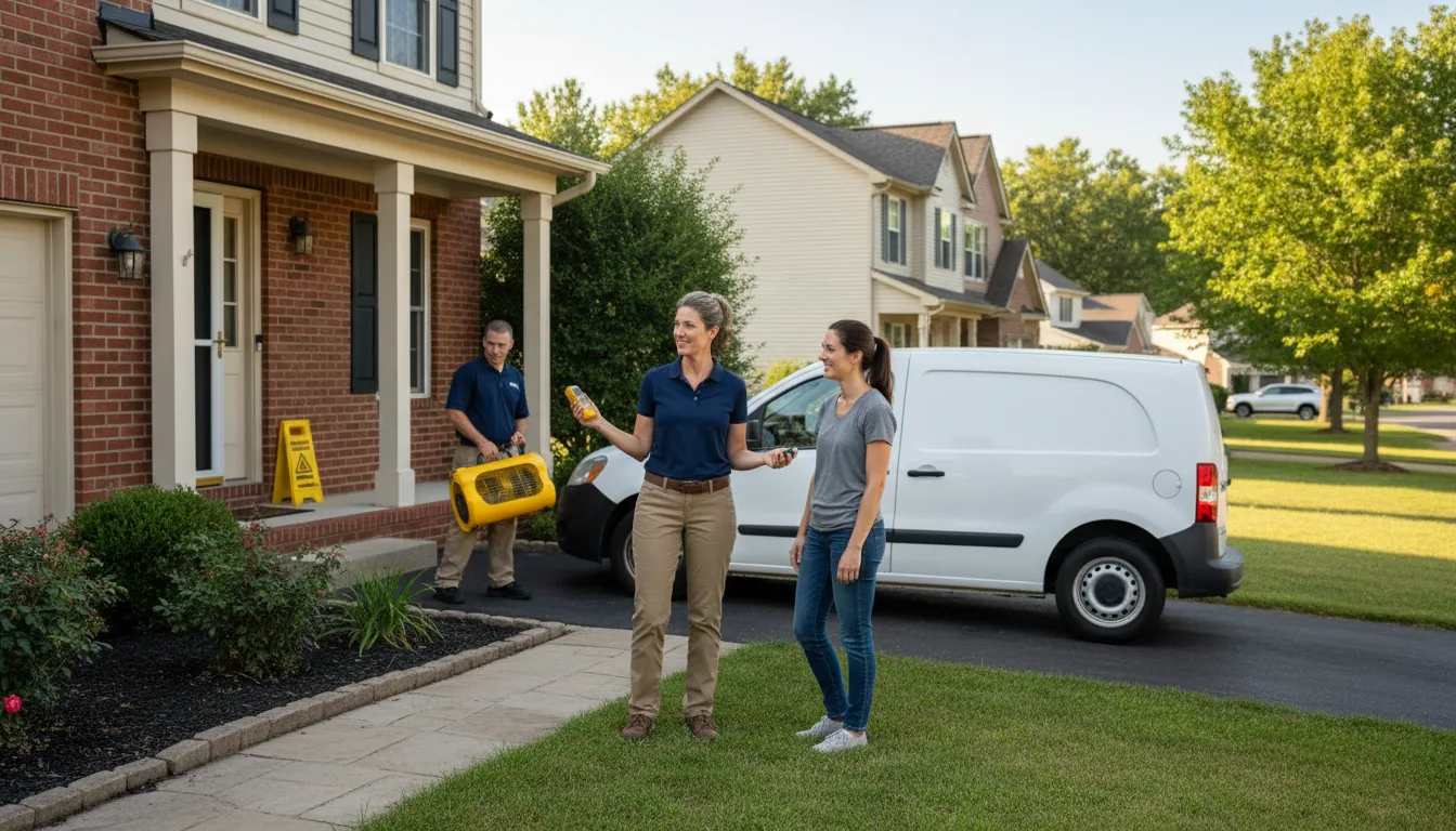 Water restoration image for Home Water Damage Repair in Adelphi, OH
